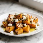 Leckeres Kürbis mit Feta aus der Airfryer