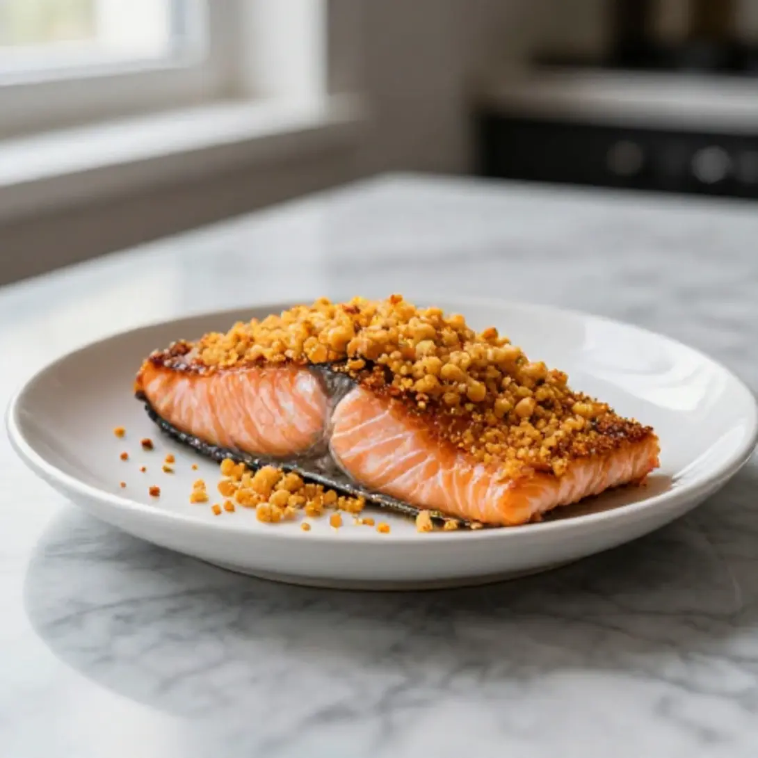 Saftiger Lachs im Airfryer mit einer perfekten Knusperkruste.