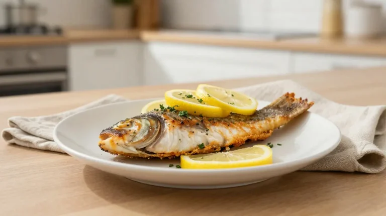 Saftige Lachsforelle, perfekt zubereitet im Airfryer für ein schnelles und gesundes Gericht.