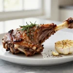 Leckere Lammkeule im Airfryer zubereiten.