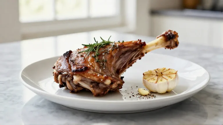 Leckere Lammkeule im Airfryer zubereiten.