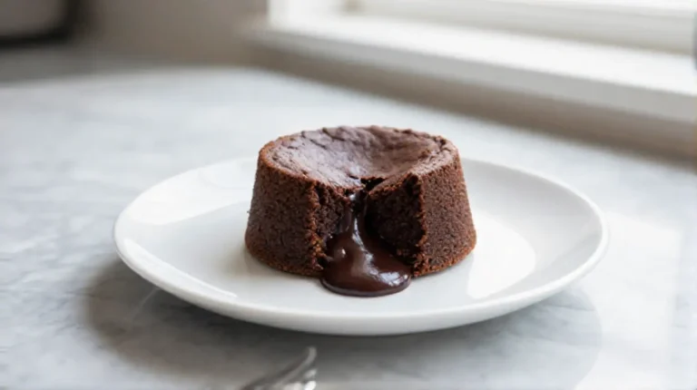 Lava Cake aus der Heißluftfritteuse - ein leckerer Schokoladenkuchen.