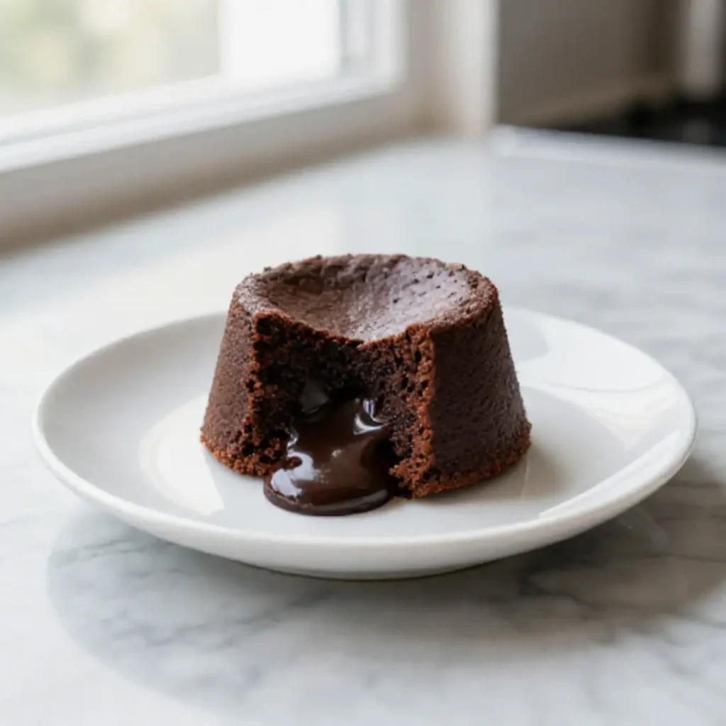 Lava Cake aus der Heißluftfritteuse - leckere Stücke des Kuchens.