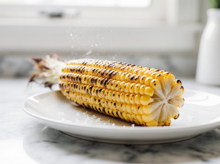 Leckere Maiskolben aus der Heißluftfritteuse, perfekt zubereitet.