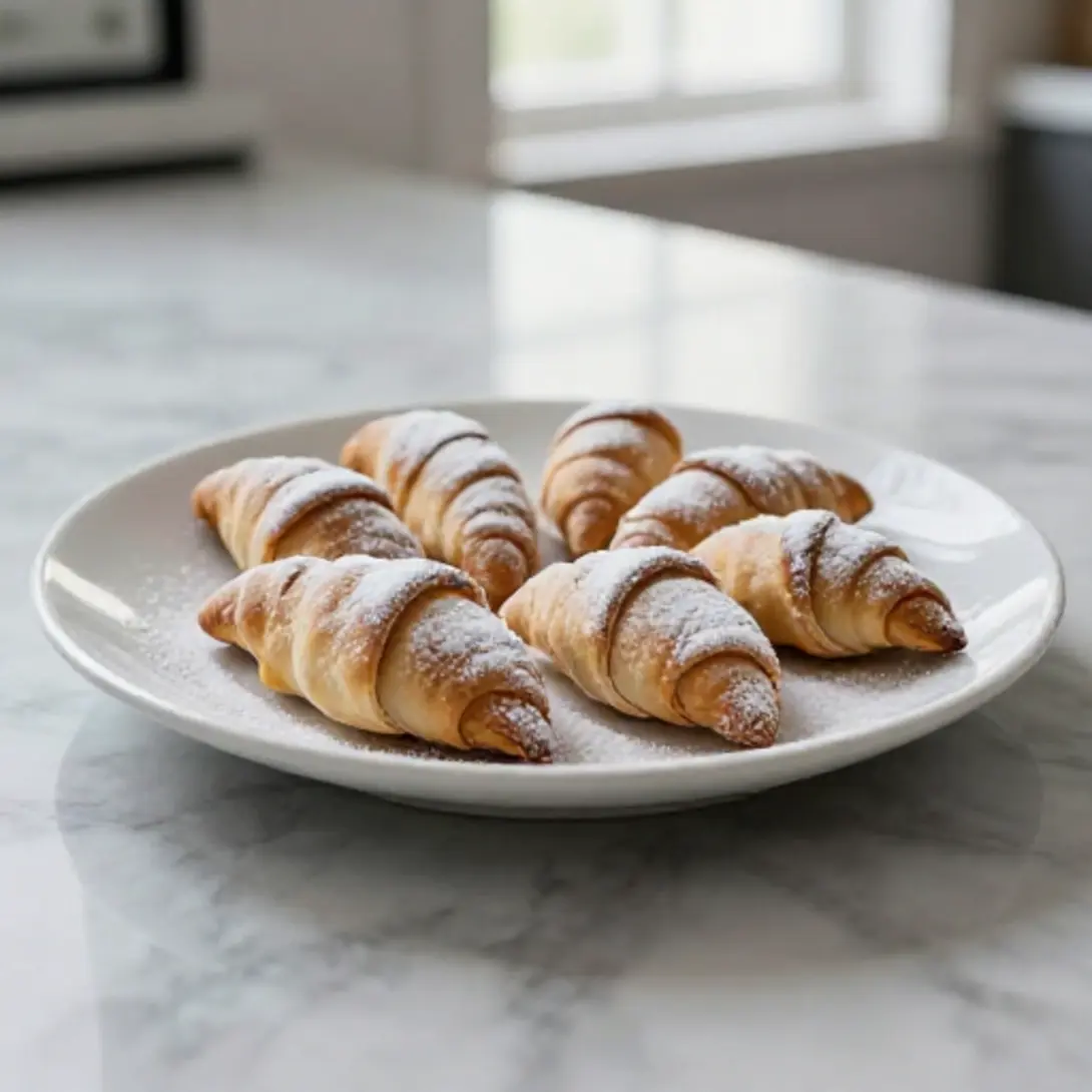 Mandelhörnchen aus der Heißluftfritteuse - ideal für jede Gelegenheit!