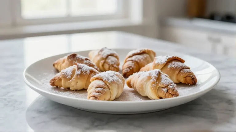 Mandelhörnchen aus der Heißluftfritteuse - lecker und knusprig!