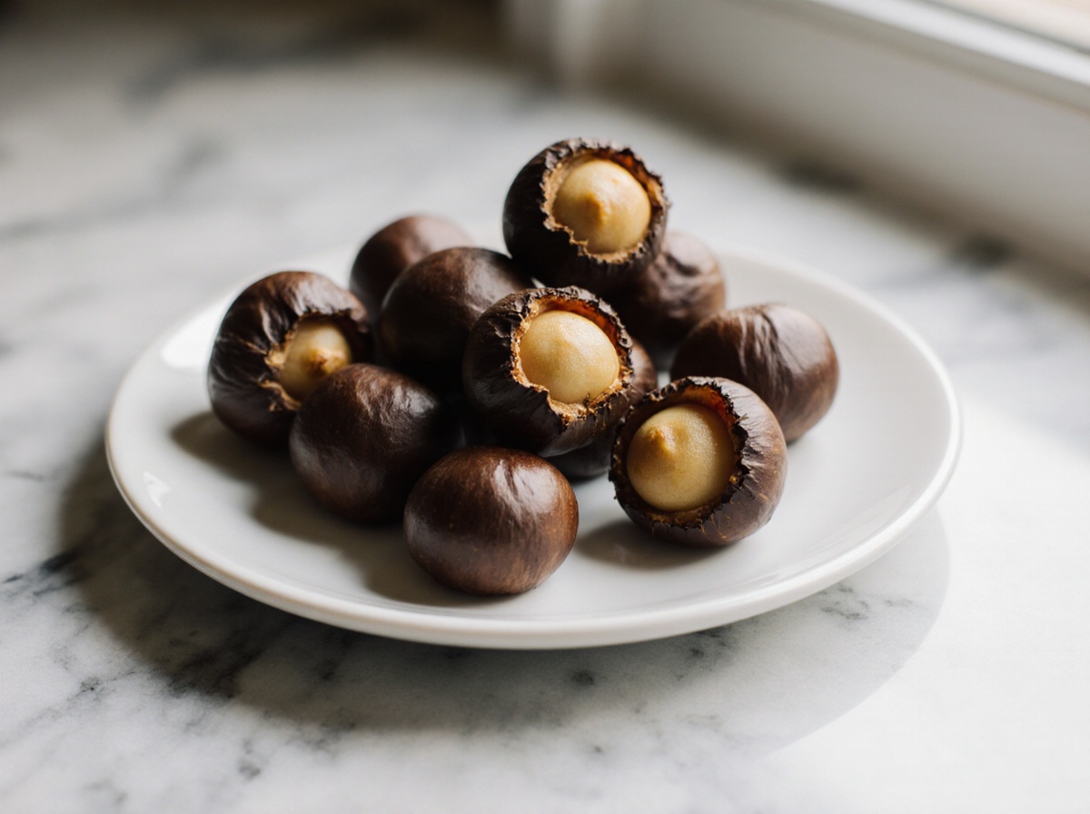 Leckere Maroni im Airfryer zubereitet.