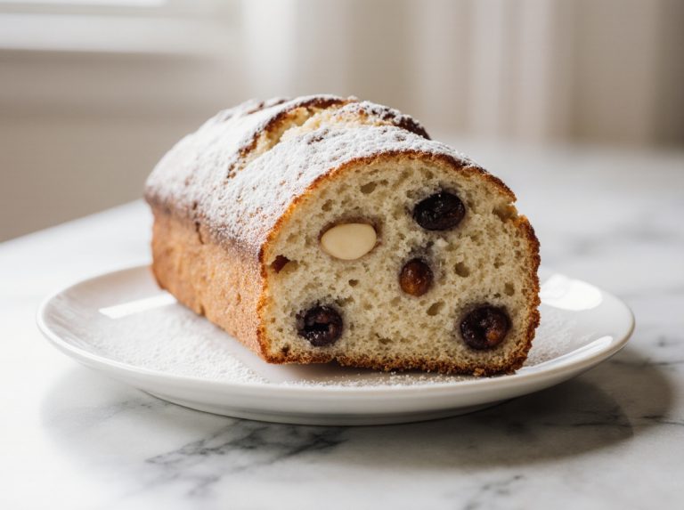 Leckerer Marzipan-Stollen im Airfryer gebacken.