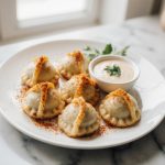 Maultaschen aus der Heißluftfritteuse, ein köstliches Gericht.