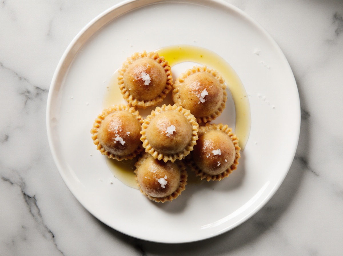 Maultaschen aus der Heißluftfritteuse frisch zubereitet.