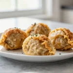 Maultaschen im Airfryer knusprig zubereiten - perfekt für ein schnelles Abendessen.