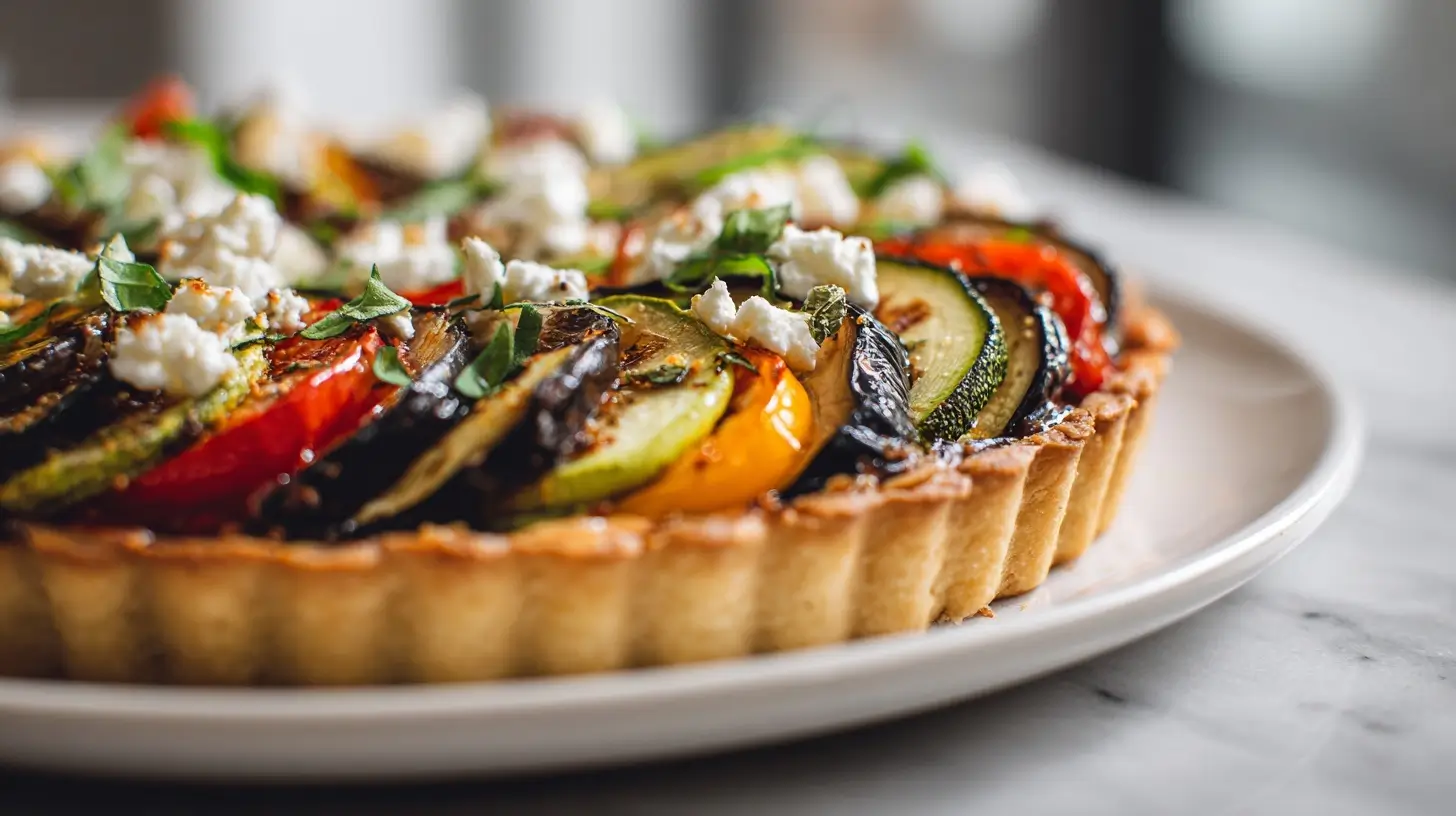 Mediterrane Gemüse-Tart aus der Heißluftfritteuse