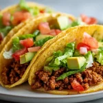 Leckere mexikanische Tacos aus dem Airfryer, schnell und einfach zubereitet.