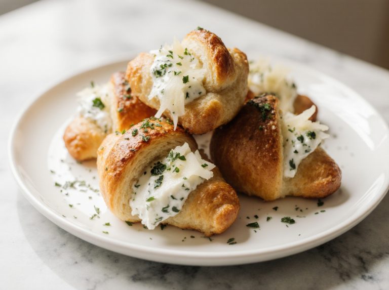 Mini Frischkäse-Hörnchen aus dem Airfryer