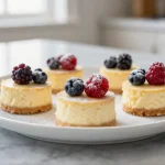 Mini-Käsekuchen im Airfryer backen, köstlich und einfach.