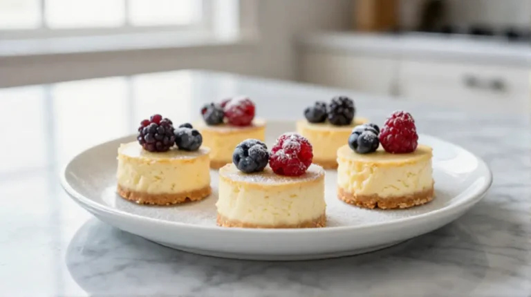 Mini-Käsekuchen im Airfryer backen, köstlich und einfach.