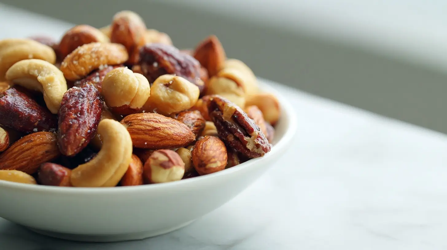 Nüsse rösten in der Heißluftfritteuse für einen perfekten Snack.