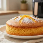 Saftiger Orangenkuchen aus der Heißluftfritteuse, perfekt für jeden Anlass.