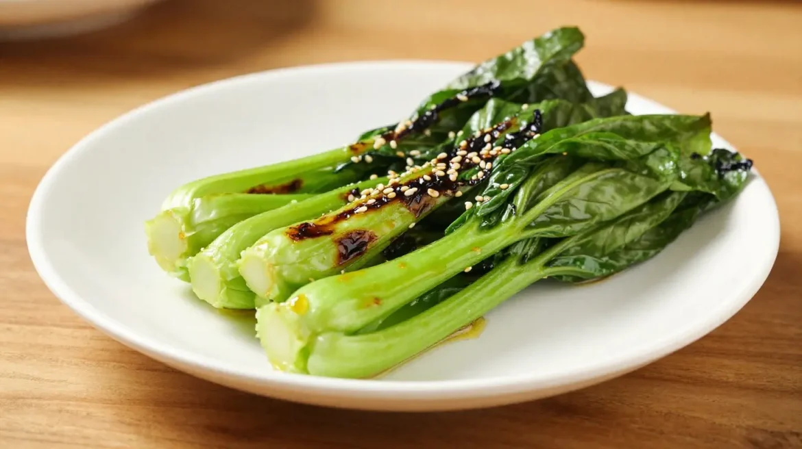 Pak Choi im Airfryer Leckerer Pak Choi, perfekt zubereitet im Airfryer für ein schnelles, gesundes Gericht.