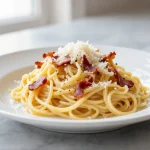 Pasta Carbonara aus dem Airfryer, ein köstliches Gericht