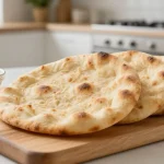 Leckeres Pita-Brot, das im Airfryer perfekt knusprig und aromatisch wird.