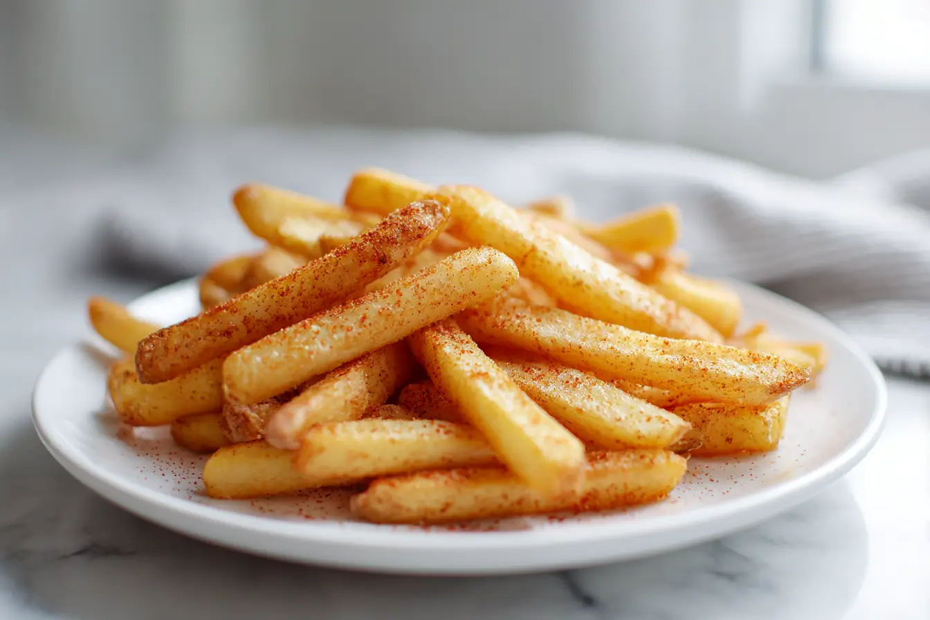 Pommes selber machen in der Heißluftfritteuse ist einfach und lecker.
