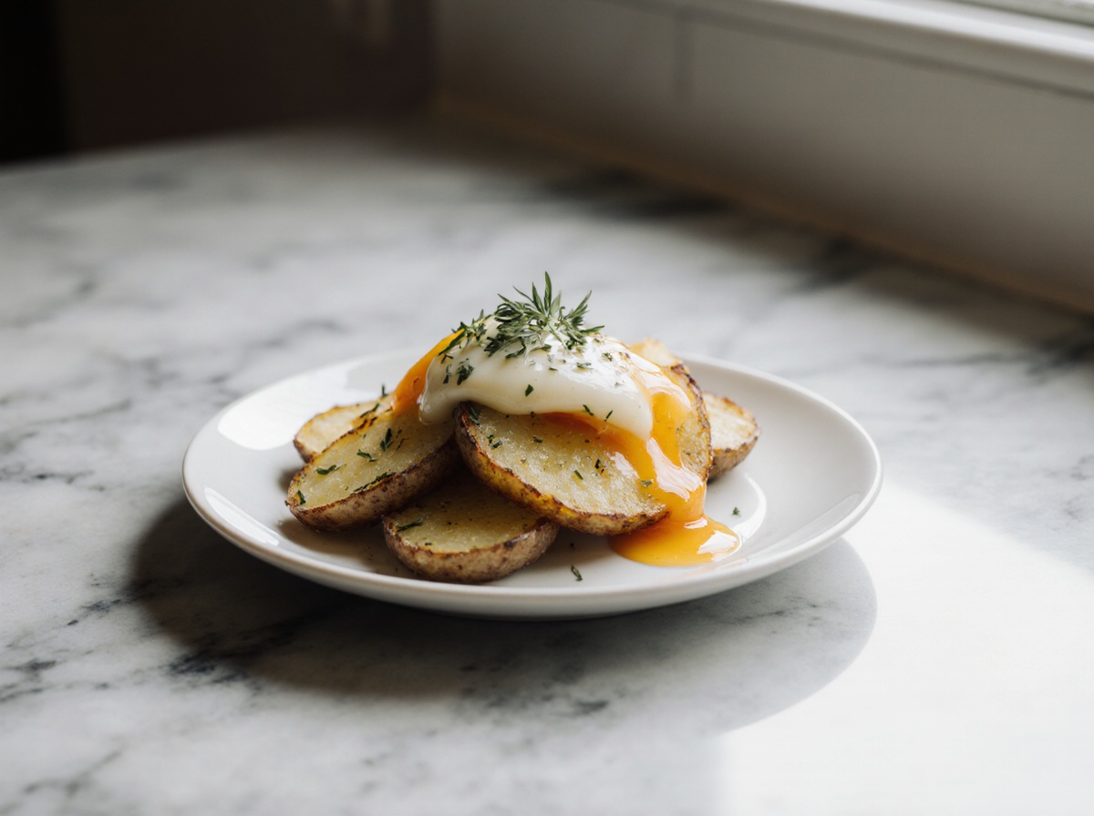 Raclette-Kartoffeln in der Heißluftfritteuse sind eine köstliche und knusprige Beilage.