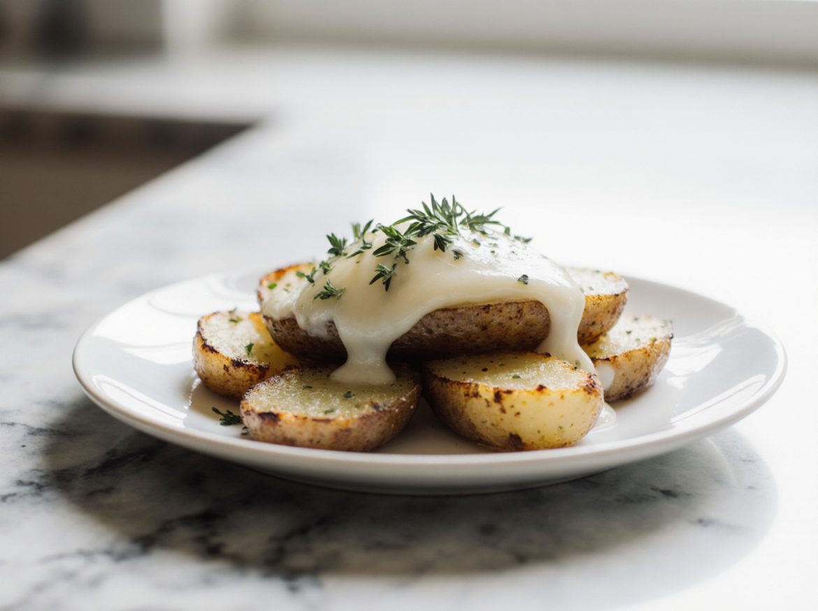 Raclette-Kartoffeln aus der Heißluftfritteuse