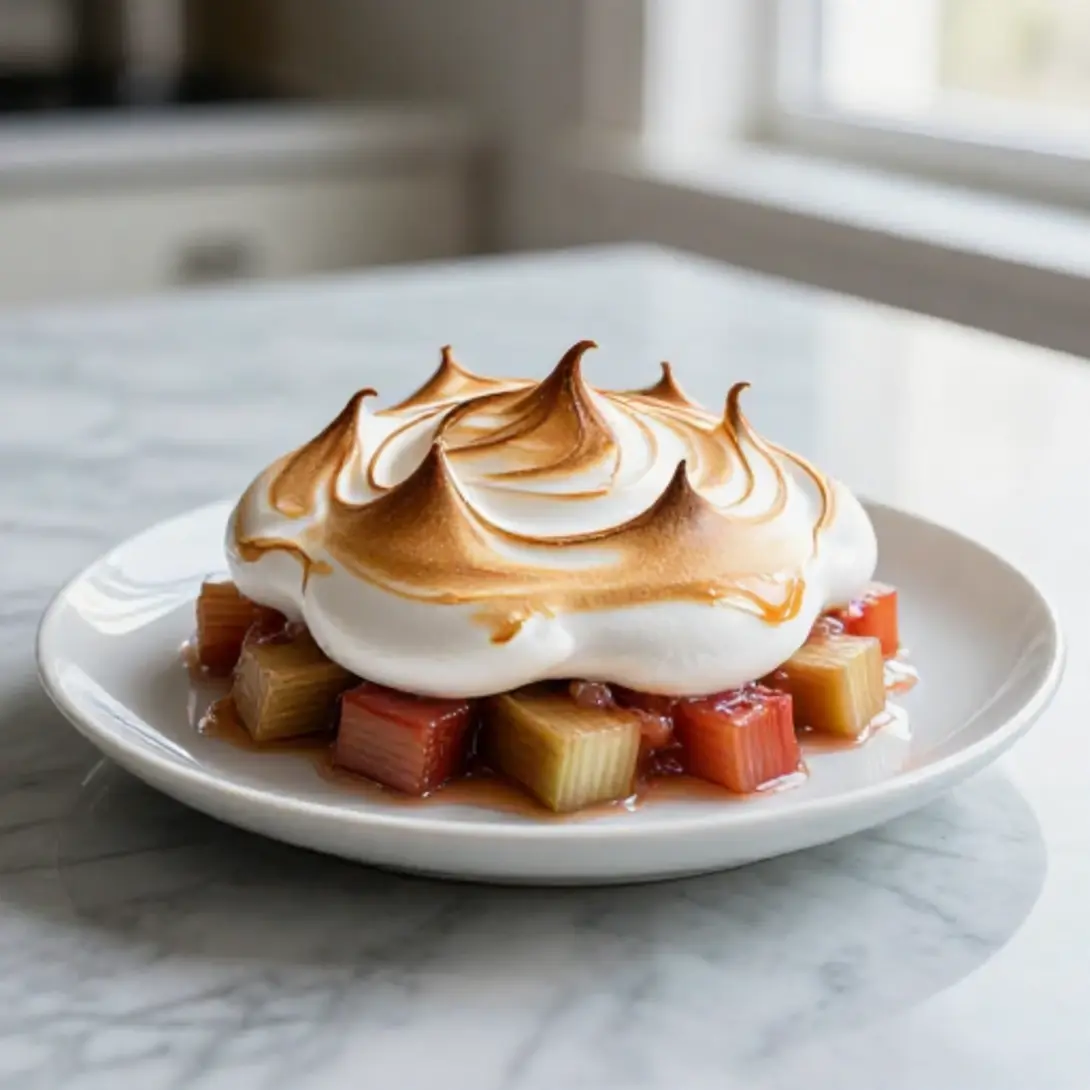 Rhabarber-Baiser-Dessert aus der Heißluftfritteuse – ein Genuss für alle!