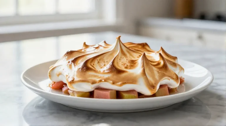 Rhabarber-Baiser-Dessert aus der Heißluftfritteuse – ein himmlisches Dessert!