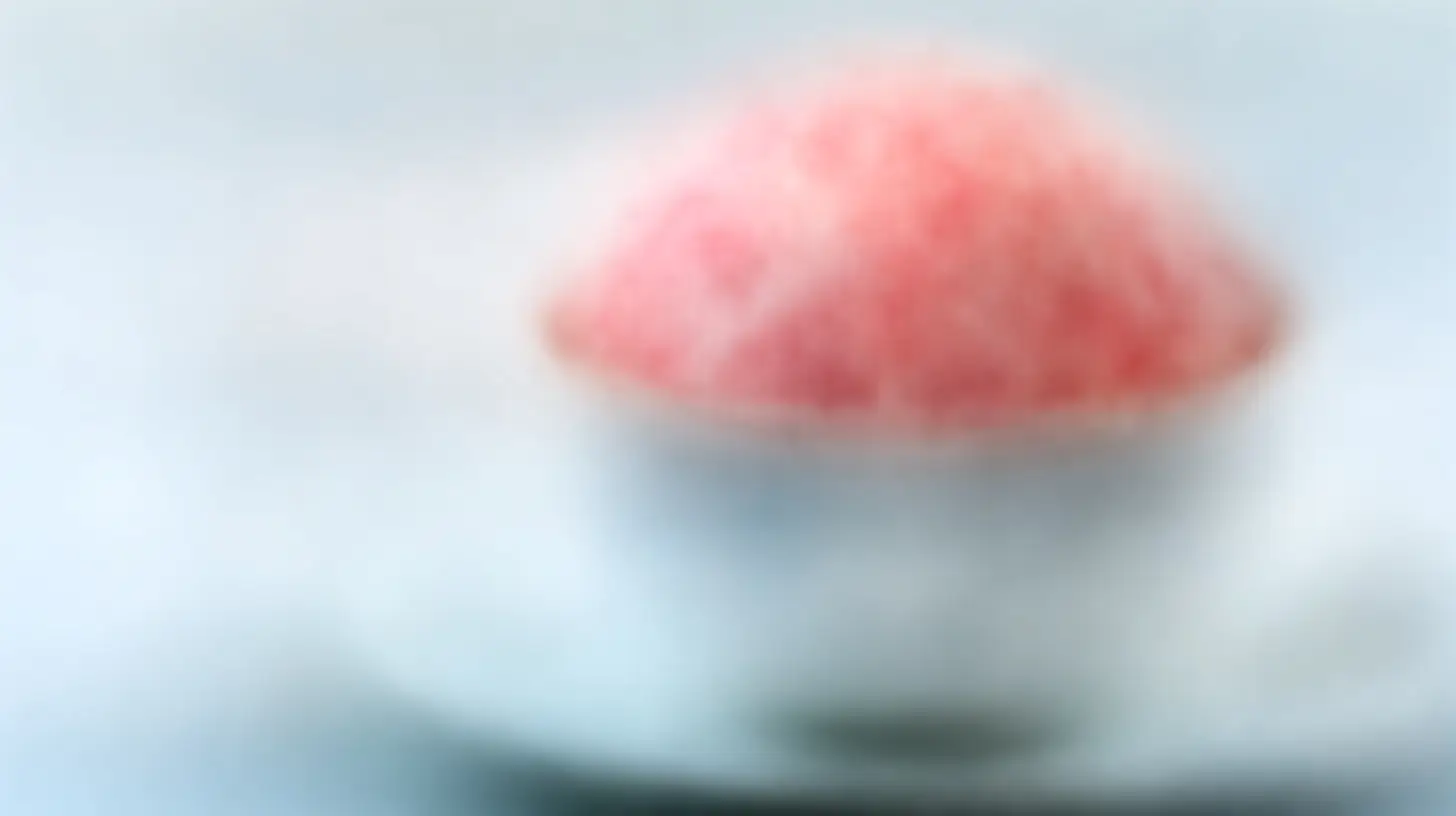 Leckeres Rhabarber-Joghurt-Eis aus der Heißluftfritteuse.