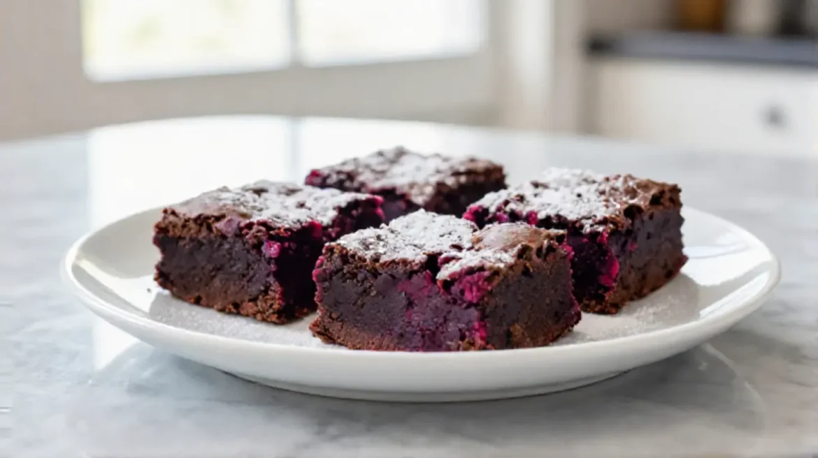 Rote-Bete-Brownies aus dem Airfryer - ein köstliches und gesundes Dessert.