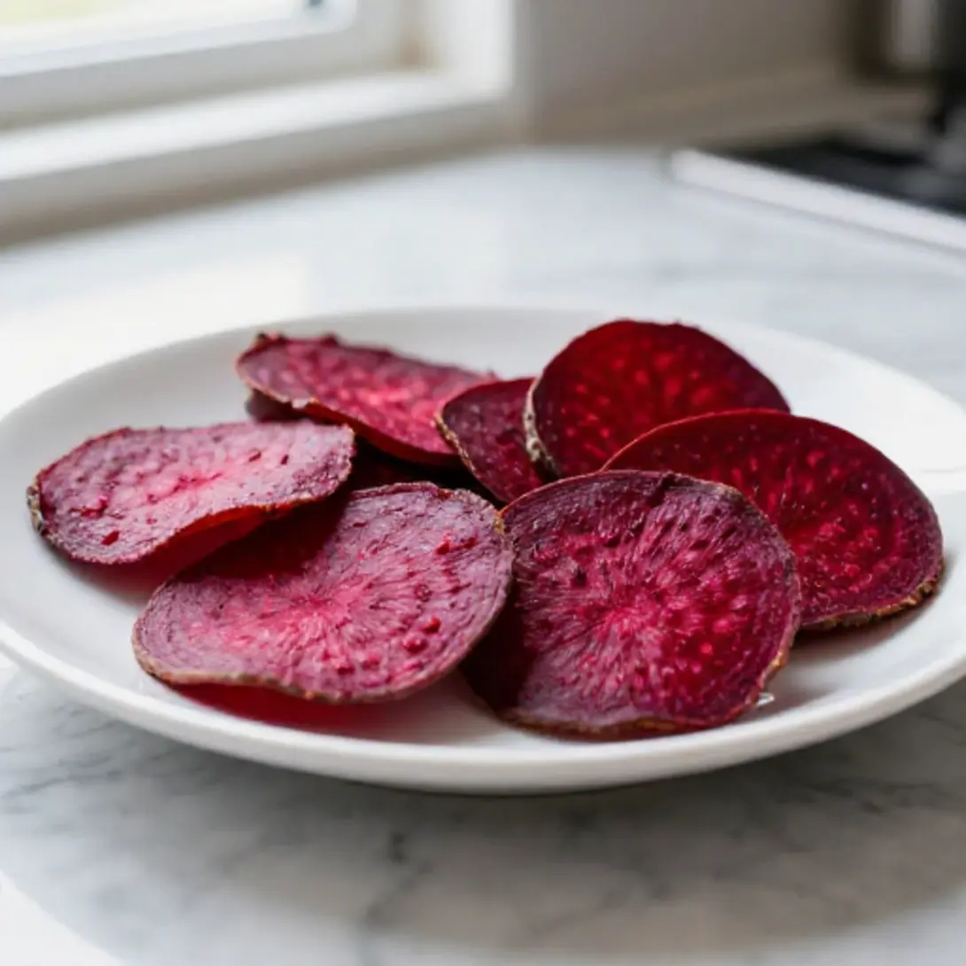 Die perfekten Rote Bete Chips im Airfryer für gesunde Momente.