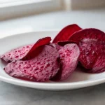 Leckere Rote Bete Chips im Airfryer zubereitet.