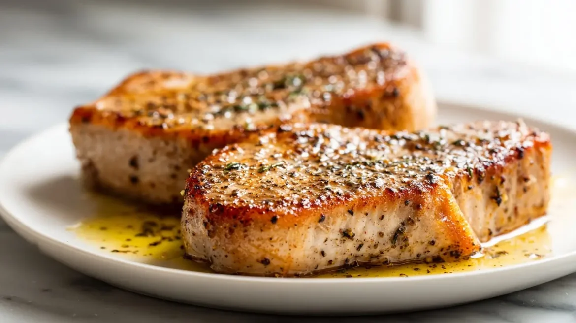 Saftiges Putensteak im Airfryer frisch zubereitet