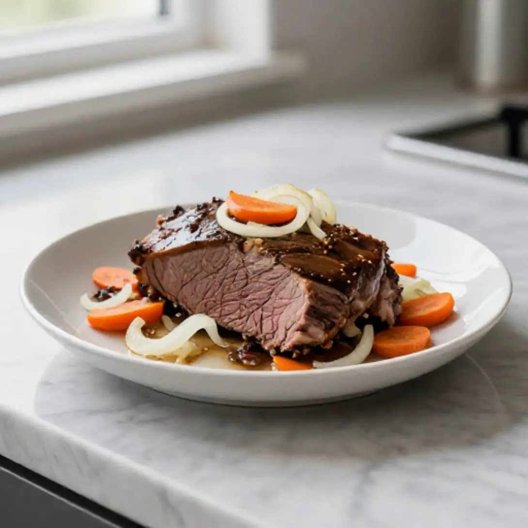 Sauerbraten aus der Heißluftfritteuse - Schritt-für-Schritt Anleitung.