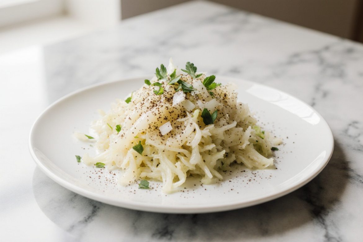 Sauerkraut in der Heißluftfritteuse zubereitet