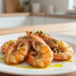 Leckere Scampis im Airfryer, perfekt zubereitet mit knuspriger Kruste.