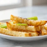 Schwarzwurzeln aus der Heißluftfritteuse sind eine gesunde Beilage.