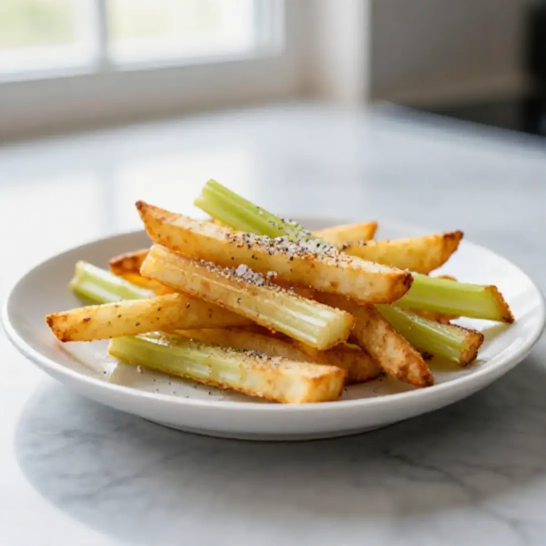 Schwarzwurzeln aus der Heißluftfritteuse, ideal für ein einfaches Gericht.