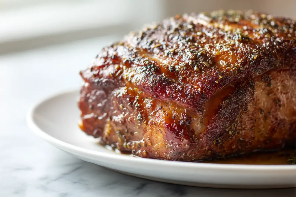 Leckeren Schweinebraten im Airfryer zubereiten.