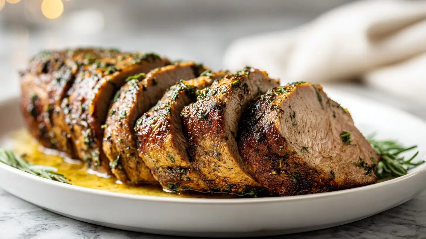 Schweinefilet in der Heißluftfritteuse - leckeres und saftiges Gericht zubereiten.