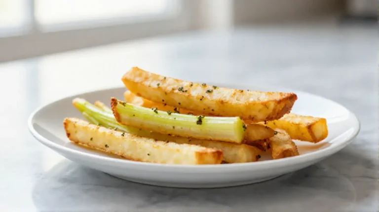 Sellerie-Pommes aus der Heißluftfritteuse für einen gesunden Snack