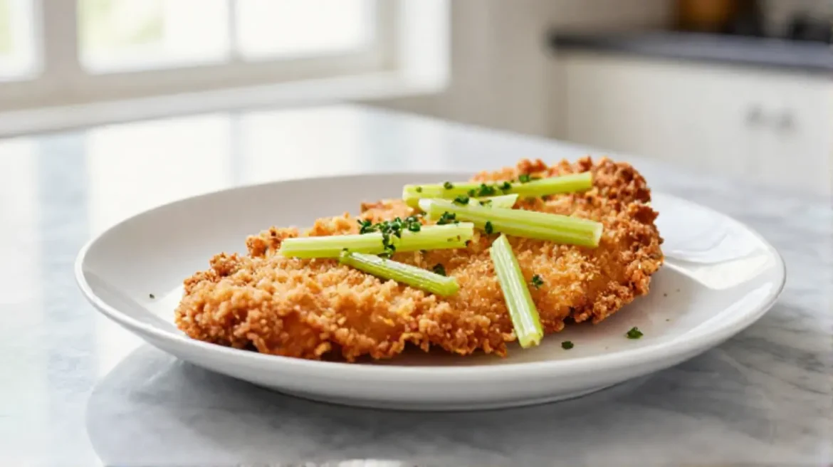 Sellerieschnitzel im Airfryer Sellerieschnitzel im Airfryer - knusprig und lecker!