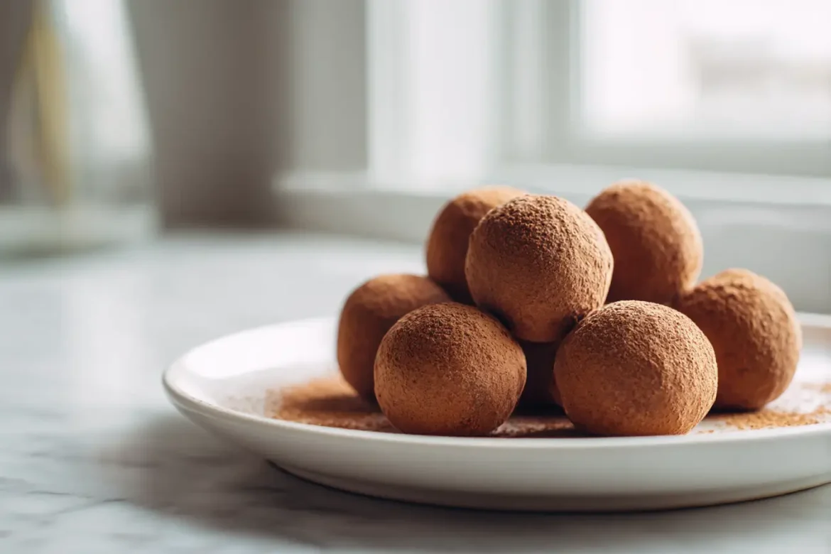 Silvester-Glücksbringer in Form von kleinen Marzipankartoffeln, zubereitet im Airfryer.