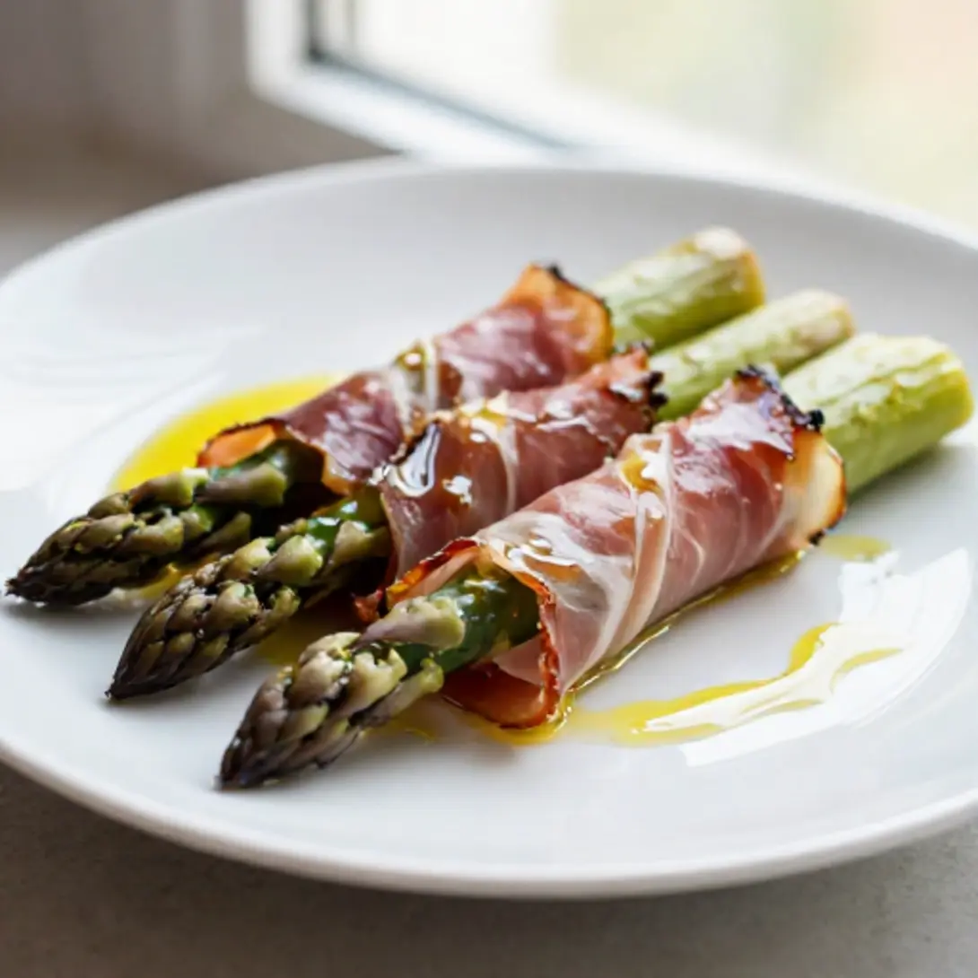 Das perfekte Rezept für Spargel-Schinken-Röllchen im Airfryer.