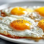 Spiegeleier im Airfryer, perfekt gegart und leicht zuzubereiten.