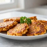 Leckere Süßkartoffel-Bratlinge aus dem Airfryer, perfekt für jeden Snack.