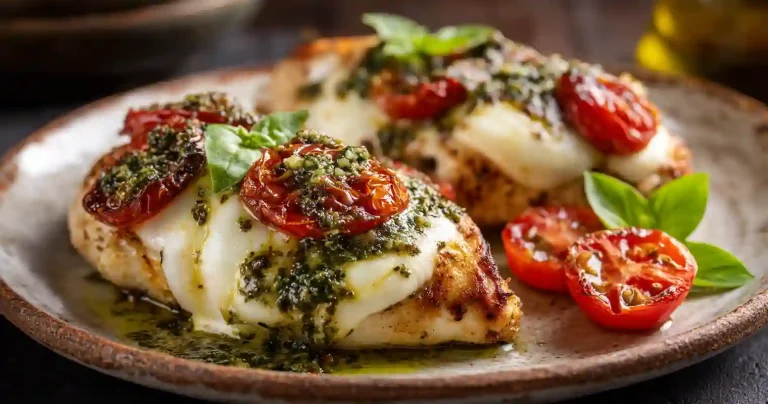 Tomaten Mozzarella Haehnchen Heissluftfritteuse