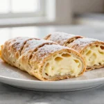 Leckerer Topfenstrudel aus der Heißluftfritteuse.